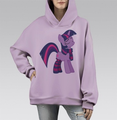 warming_up_for_winter, Hoodie Mono Fiolet, оверсайз, утепленная