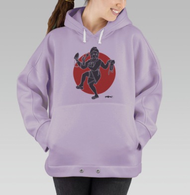 ХОЗЯЮШКА ШИВА, Hoodie Oversize Fiolet