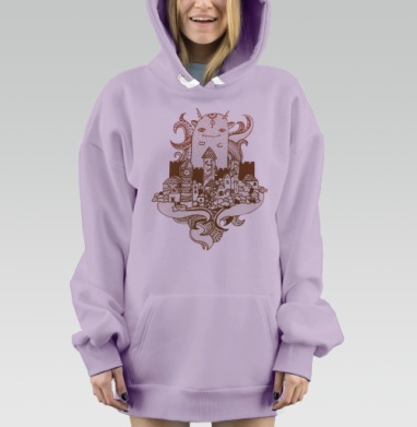 Хранитель, Hoodie Mjhigh Dig Mel, Fiolet, утепленная