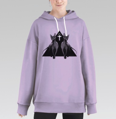 Я - Мистический, Hoodie Long Oversize Fiolet