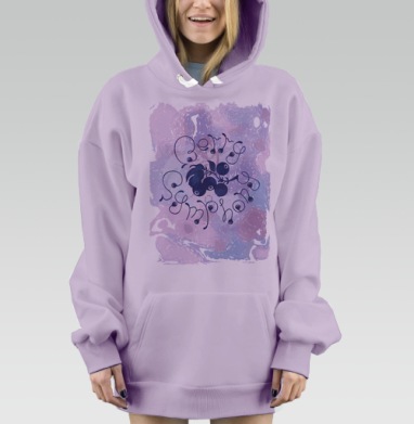 Ягодная симфония, Hoodie Mjhigh Dig Mel, Fiolet, утепленная