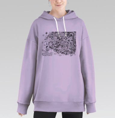 Ящик пандоры, Hoodie Long Oversize Fiolet
