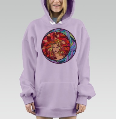 Затмение, Hoodie Mjhigh Dig Mel, Fiolet, утепленная