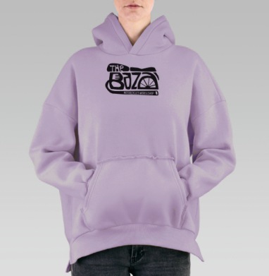 ЗЕ БАЗА 2, Hoodie Oversize Fiolet, утепленная