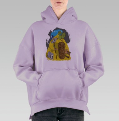Золото ацтеков, Hoodie Oversize Fiolet, утепленная